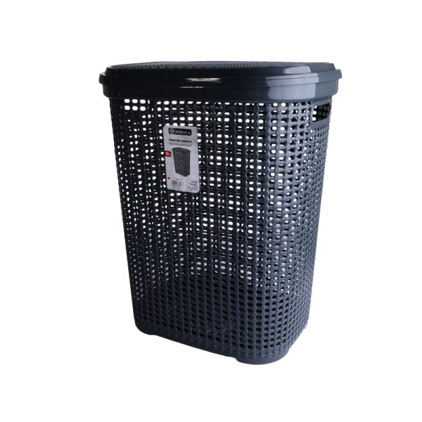 кош за бельо 55 литра/сиво