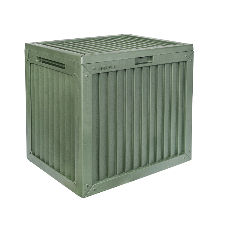 сандък градински 130 литра/зелен