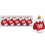 Коледни играчки за елха ръкавица 6.5 см, 5 бр.