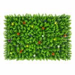 Изкуствено пано Чемшир с фини цветя 40x60 см
