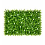 Изкуствено пано Чемшир с бели цветя 40x60 см