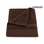 Памучна хавлия Omexa Classic 50x90 см, тъмнокафява