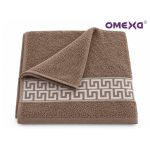 Памучна хавлия Omexa Meander 50x90 см, бежова