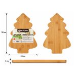 Коледна бамбукова дъска елха Arina 30x20x1 см