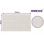 Постелка за баня Omexa Curl, 60x110 см, бяла