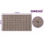 Постелка за баня Omexa Zinnia 60x110 см, бежова
