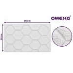 Постелка за баня Omexa Cove 50x80 см, бяла