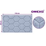 Постелка за баня Omexa Cove, 60x110 см, синя