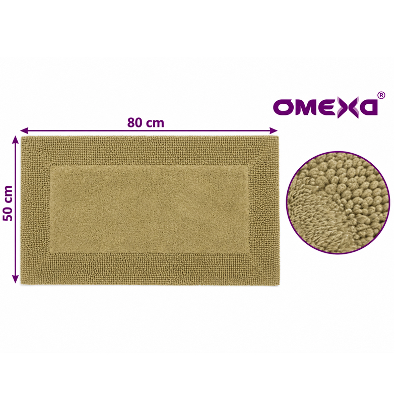 Постелка за баня Omexa Fluff 50x80 см, зелена