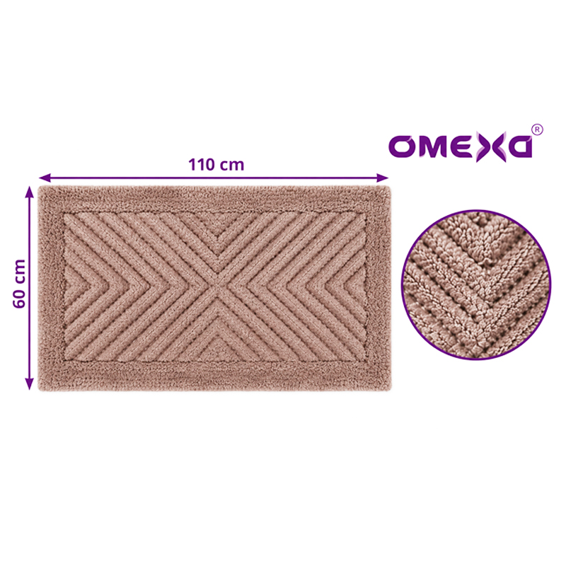 И093-1012_1_1_800x800 Постелка Omexa Marina, 60x110 см, бежова