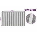 Постелка за баня Omexa Drift, 70x120 см, бяло и сиво
