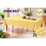 Едноцветна покривка за маса Omexa 140х180 см жълто