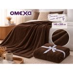 Пухкаво одеяло Omexa 140х200 см тъмнокафяво